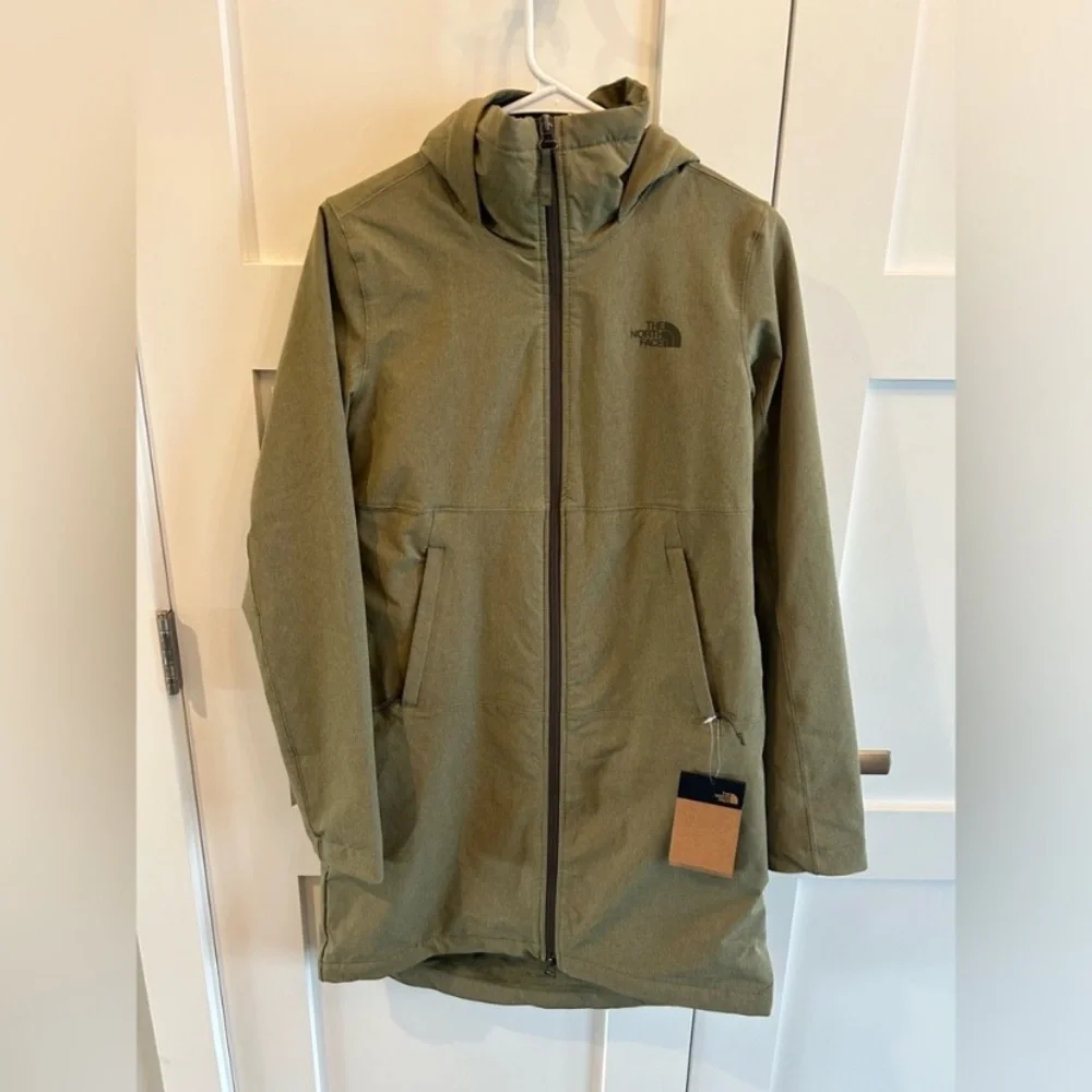THE NORTH FACE Women's Shelbe Raschel Parka Length With Hood - olive small NWT - Picture 2 of 10